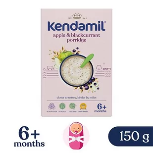 Kendamil Mleczna kaszka z czarną porzeczką i jabłkiem, 150 g - >>> DARMOWA od 99zł <<<- - Kaszki dla dzieci - miniaturka - grafika 1