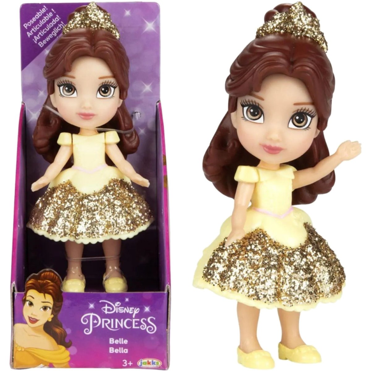 DISNEY PRINCESS KSIĘŻNICZKA PIĘKNA I BESTIA JAKKS MINI FIGURKA BELLA