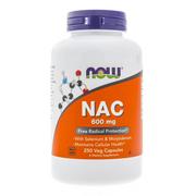 Suplementy naturalne - Now Foods Foods Foods, NAC N-Acetyl Cysteine 600 mg, 250 kapsułek - miniaturka - grafika 1