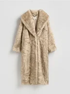Płaszcze damskie - Reserved - Płaszcz z imitacji futra - wielobarwny - miniaturka - grafika 1