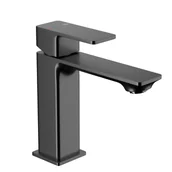 Baterie umywalkowe - KFA Bateria umywalkowa gun metal 16.3 cm z korkiem klik-klak Dust Armatura - miniaturka - grafika 1