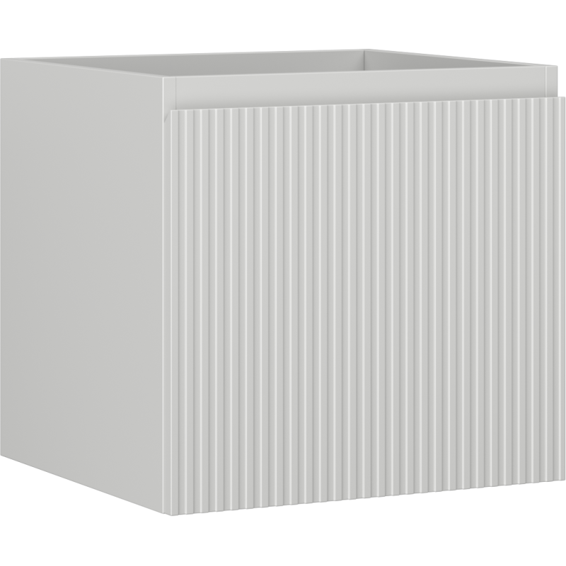 Mexen Rivel szafka łazienkowa podumywalkowa 50 cm, 1 szuflada, ryflowana , szara mat - 91A20-05047-1-BF62