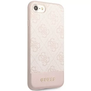 Guess GUHCI8G4GLPI iPhone 7/8/SE 2020/ 2022 różowy/pink hard case 4G Stripe Collection - Etui i futerały do telefonów - miniaturka - grafika 4