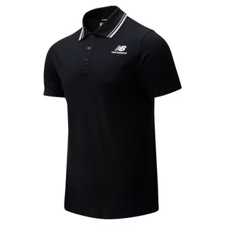 Koszulki sportowe męskie - Koszulka New Balance MT01983BK - czarna - grafika 1