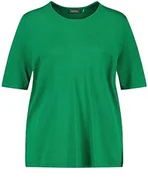 Swetry damskie - Samoon Sweter damski, MONTANA GREEN, 48 Duże rozmiary - miniaturka - grafika 1