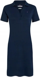 Sukienka damska mini TOMMY HILFIGER Slim Open NK Polo rozmiar L - Sukienki - miniaturka - grafika 1