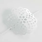 Akcesoria do wystroju okien - Douceur d'intérieur Douceur dintérieur Spinka do zasłony ROSAE 1 sztuka biała B07P8V1JS2 - miniaturka - grafika 1