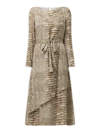Sukienki - Sukienka midi z mieszanki wiskozy i jedwabiu model ‘Driella’ - miniaturka - grafika 1