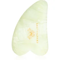 Rollery do masażu - Crystallove Crystallove Płytka do Masażu Twarzy Gua Sha z Jadeitu Oczyszcza z toksyn, poprawia krążenie 1 szt. - miniaturka - grafika 1