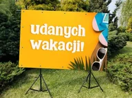 Pomoce naukowe - Udanych Wakacji- Baner do szkoły i przedszkola - miniaturka - grafika 1