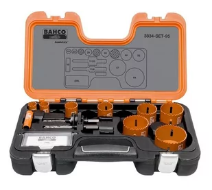 Bahco Profesjonalny zestaw otwornic, 16-64 mm, 3834-SET-95 SNA Europe - Wiertła - miniaturka - grafika 1