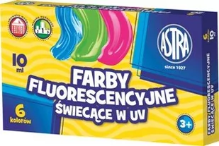 Astra Farby fluorescencyjne 6 kolorów, 10 ml - Powieści - miniaturka - grafika 1