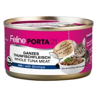 Mokra karma dla kotów - Zestaw Feline Porta 21, 12 x 90 g - Tuńczyk z krewetkami - miniaturka - grafika 1
