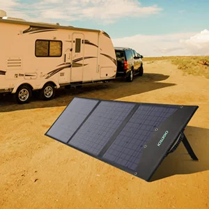 Choetech ładowarka solarna USB składana 120W DC, USB C, 2 x USB czarna (SC008) - Panele fotowoltaiczne - miniaturka - grafika 13