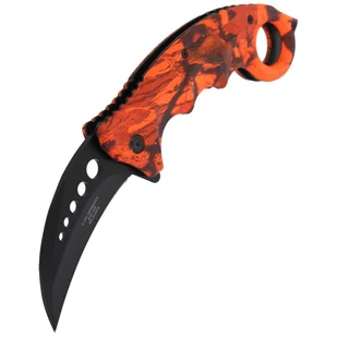 Nóż składany karambit Herbertz CJH Red Camo Aluminium, Black Blade (ART000138 - 572513) - Noże - miniaturka - grafika 6