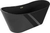 Wanny - Mexen Montana wanna wolnostojąca 170 x 80 cm, czarna, przelew złoty - 52011708070-50 - miniaturka - grafika 1