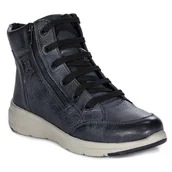 Botki damskie - Maciejka Botki Damskie Skórzane Ocieplane Czarne-36 - miniaturka - grafika 1