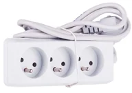 Listwy zasilające - Przedłużacz elektryczny 3 gniazda (1.5 m) - miniaturka - grafika 1