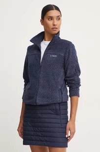Columbia bluza sportowa Fast Trek Printed kolor granatowy wzorzysta - Bluzy damskie - miniaturka - grafika 1