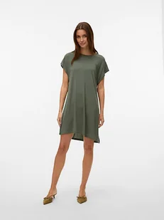 Vero Moda Sukienka w kolorze khaki - Sukienki - miniaturka - grafika 1