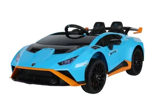 Auto Na Akumulator Lamborghini STO DRIFT Niebieskie - Tory, garaże, parkingi - miniaturka - grafika 2