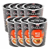 Zupy w płynie - Oyakata Zupka Chińska Makaron Miso Ramen Zupa Błyskawiczna ZESTAW 8 szt. - miniaturka - grafika 1