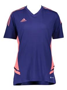 adidas Koszulka funkcyjna w kolorze granatowo-jasnoróżowym - Koszulki sportowe damskie - miniaturka - grafika 1