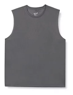 MEETYOO Tank top męski, koszulka sportowa bez rękawów podkoszulek fitness bez rękawów koszulka do biegania na siłowni, szary, XL - Koszulki sportowe męskie - miniaturka - grafika 1