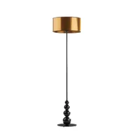 Lampy stojące - LYSNE, lampa podłogowa Roma Mirror, miedziano-czarna - miniaturka - grafika 1