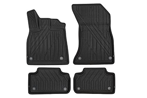 Element Niestandardowe maty gumowe 3D Premium KVEST dla Volkswagen Touareg, 2018-> Cross, 4 szt. (czarny, czarny) bez pudełka