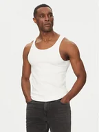 Koszulki męskie - Jack&Jones Tank top Islington 12273156 Biały Slim Fit - miniaturka - grafika 1