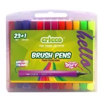 Cricco Pisaki pędzelkowe 24 kolory CRICCO - Artykuły biurowe - miniaturka - grafika 1