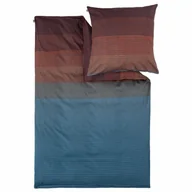 Pościel - Bugatti Pościel satynowa niebieski/terakota, 140 x 200 cm, 70 x 90 cm - miniaturka - grafika 1