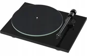 Gramofony - Pro-ject T1 EVO - Gramofon z wkładką OM10 Czarny - miniaturka - grafika 1