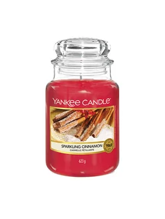 Świece - Yankee Candle Duża świeca zapachowa - Sparkling Cinnamon - 623 g - grafika 1