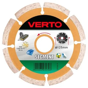 Verto Tarcza diamentowa 125mm, segmentowa, , 61H3S5 - Materiały ścierne - miniaturka - grafika 1