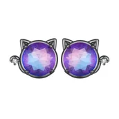 Kolczyki - Kolczyki Srebrne - KOLCZYKI KOTKI - miniaturka - grafika 1