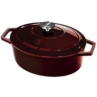 Garnki - Berlinger Haus Garnel żeliwny z pokrywką Burgundy Line, 30 cm - miniaturka - grafika 1