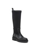 Kalosze damskie - Calvin Klein Jeans Kalosze High Rainboot Neoprene YW0YW00838 Czarny - miniaturka - grafika 1