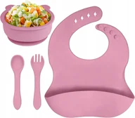 Zestawy naczyń dla dzieci - NACZYNIA DLA NIEMOWLAT SILIKONOWE Z PRZYSSAWKAMI - miniaturka - grafika 1