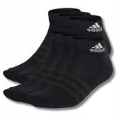 Skarpetki męskie - MĘSKIE SKARPETKI SPORTOWE ADIDAS BAWEŁNIANE CZARNE UNISEX 6x PAR 37-39 S - Adidas - miniaturka - grafika 1