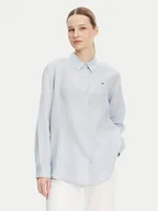 Koszule damskie - Tommy Hilfiger Koszula WW0WW44679 Błękitny Regular Fit - miniaturka - grafika 1