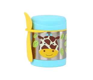Skip Hop - Termopojemnik na żywność z łyżeczką/widelcem ZOO 325 ml żyrafa - Pojemniki kuchenne - miniaturka - grafika 1