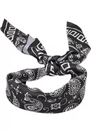 Czapki i chusty sportowe męskie - Urban Classics Unisex Big Pattern Bandana, Czarna bandana Aop, jeden rozmiar - miniaturka - grafika 1
