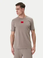 Koszulki męskie - HUGO T-Shirt Diragolino212 50447978 Beżowy Regular Fit - miniaturka - grafika 1