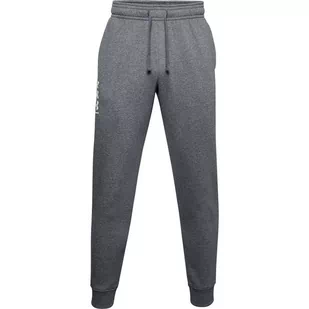 Spodnie męskie Under Armour Rival Fleece 3Logo Jogger ciemnoszare 1357131 012-S - Spodnie męskie - miniaturka - grafika 1