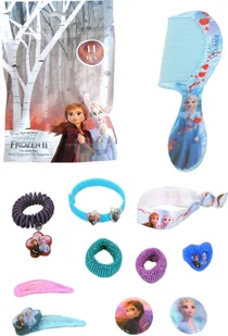 Euroswan Zestaw ozdoby do włosów gumki spinki Kraina Lodu 11el - Ozdoby do włosów - miniaturka - grafika 1