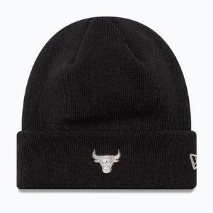 Czapka zimowa New Era Metallic Beanie Bulls black - Czapki damskie - miniaturka - grafika 1