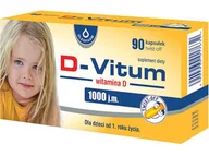 Witaminy i minerały - Oleofarm SP. Z O.O. D-Vitum 1000j.m. witamina D dla dzieci po 1 roku życia 90 kapsułek twist-off 3419123 - miniaturka - grafika 1