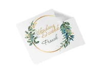 Akcesoria do okularów - Ściereczka do okularów z imieniem na dzień dziadka Listki - 1 szt. - miniaturka - grafika 1